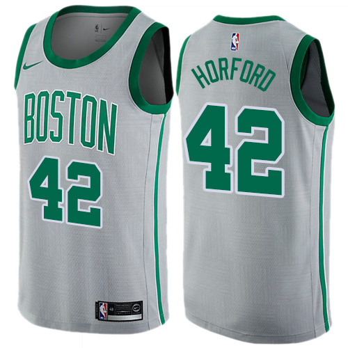 Men Nike Boston Celtics #42 Al Horford Gray NBA Swingman City Edition Jersey->cleveland cavaliers->NBA Jersey